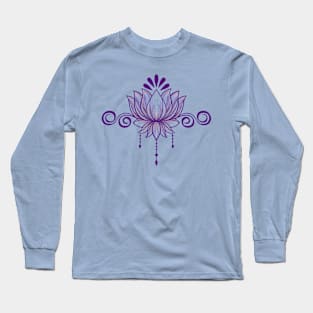 Purple lotus Long Sleeve T-Shirt